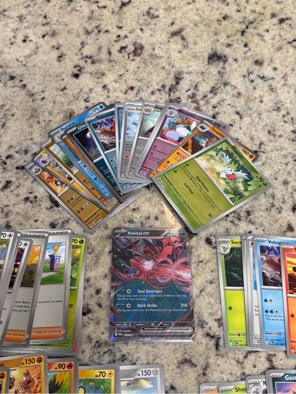 Yveltal ex Holo Pokémon Card Bundle of 65 Assorted POR Cards
